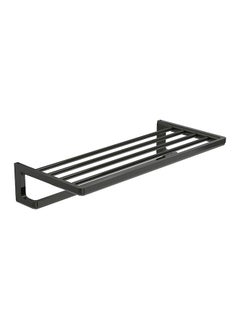 Towel Rack With Towel Rail -Black