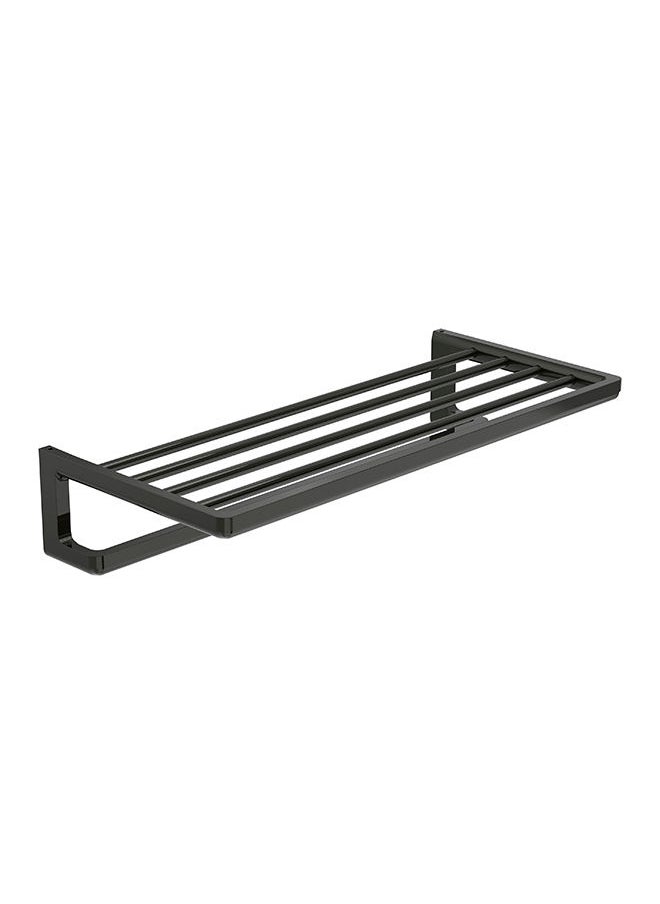 Roca - Towel Rack With Towel Rail -Black - Image 1
