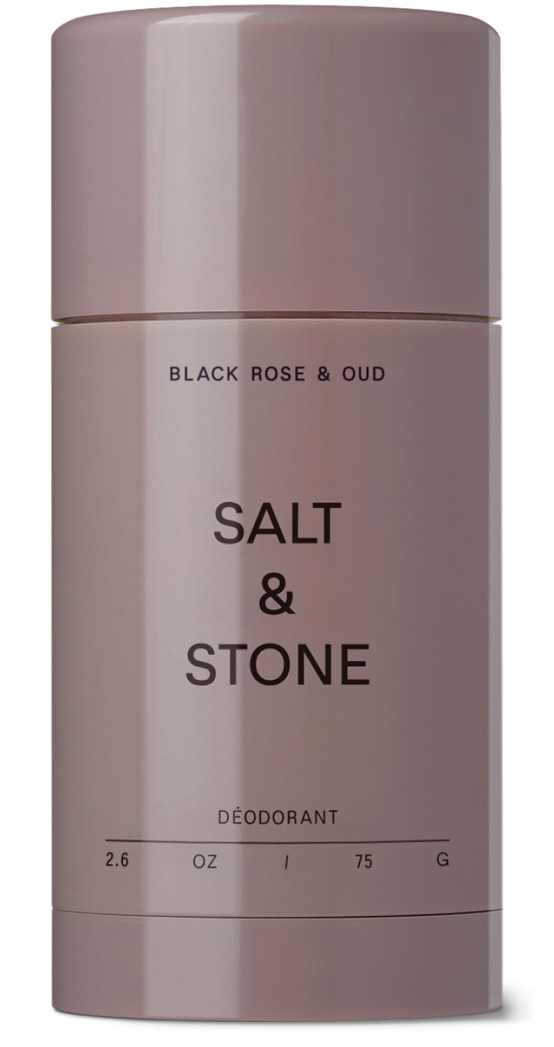 SALT & STONE Aluminum Free Deodorant | Extra Strength 48 Hour Protection for Women & Men | Made with Seaweed Extracts, Shea Butter & Prebiotics (Black Rose & Oud) - Image 1