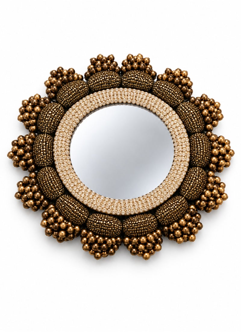 Madhoor Mirror Decorative Rangoli Design for Diwali, Pooja & Festive Floor Decor, 7 Inches - Image 4