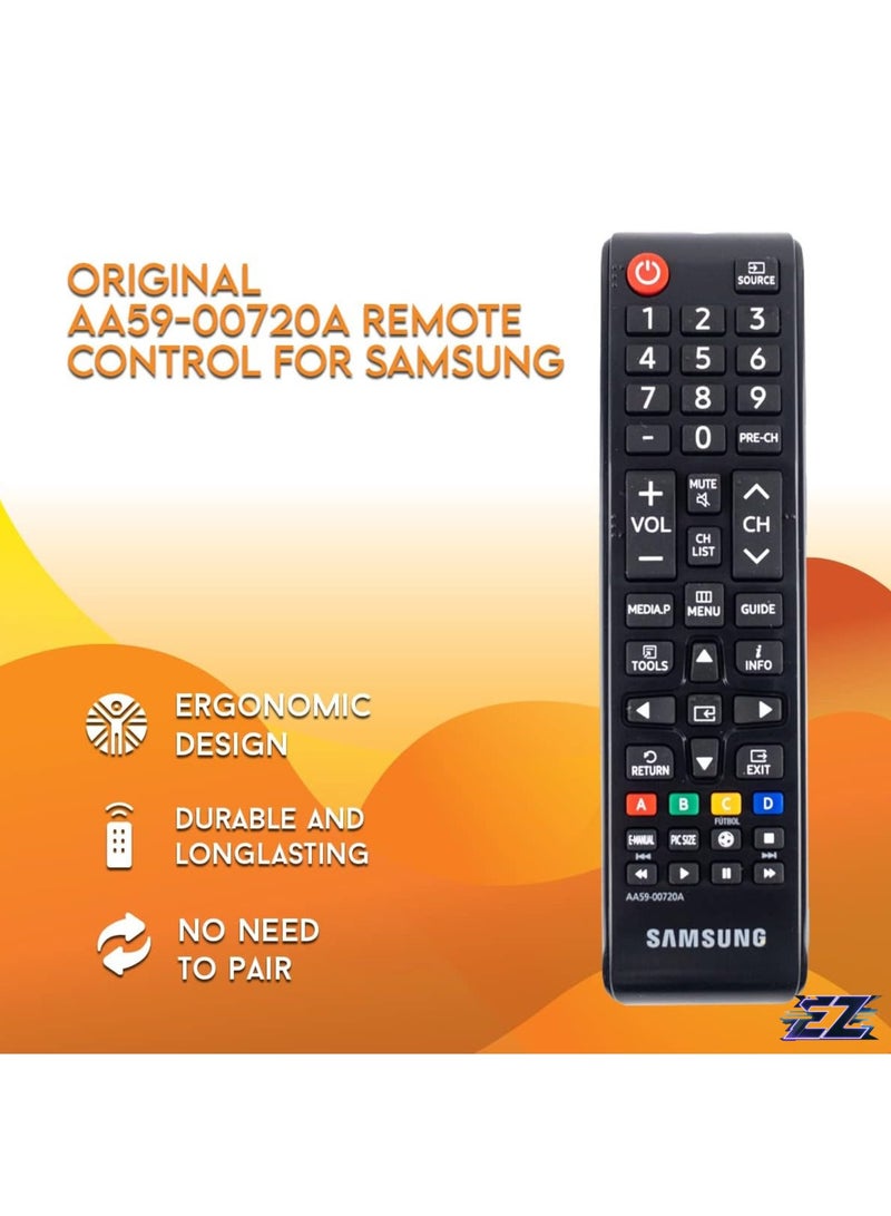 ELTRAZONE Replacement Remote Control for Samsung TV AA59-00720A with battery - Image 2