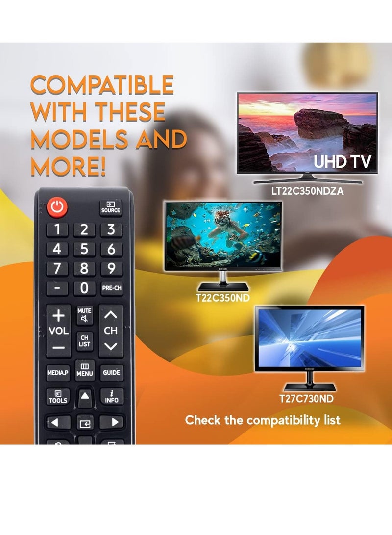 ELTRAZONE Replacement Remote Control for Samsung TV AA59-00720A with battery - Image 3