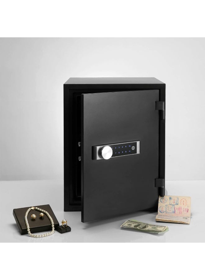 Yale Fire Resistance Safe, Upto 60 Minute Resistance, Touchscreen Keypad with 4-12 Digit Pin Code, Locking Bolts, Lockdown Mode, XL, Black  - Image 2