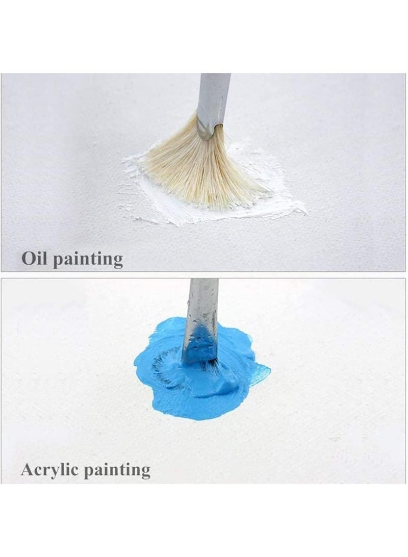 6 قطع من لوحات القماش الفارغة المؤطرة، لوحات قماشية صغيرة مقاس 6 بوصات × 6 بوصات، قماش قطني مشدود بإطار مشدود مسبقًا، قوة شد عالية، للرسم والحرف اليدوية، قماش أكريليك صغير - Image 4