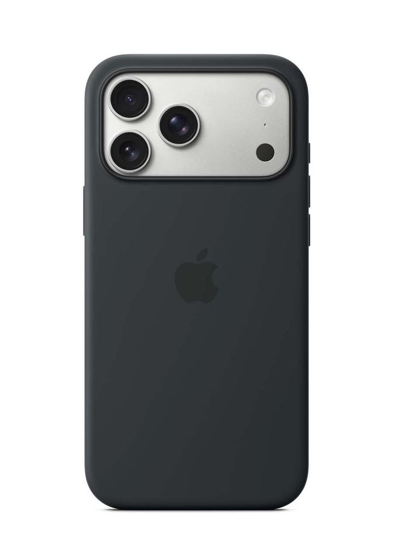 Techie غطاء سيليكون لجهاز آيفون 17 برو مع ميغ سيف - أسود - Image 2