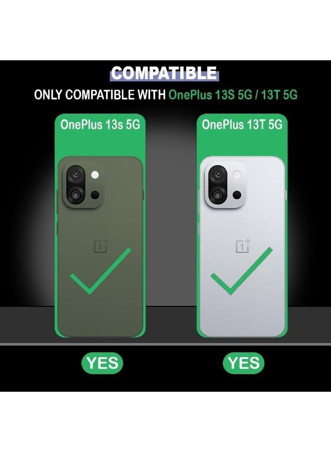 Muzz Case Compatible with OnePlus 13s 5G / Oneplus 13T 5G, Liquid Gel Rubber Bumper Case with Soft Microfiber Lining Cushion Slim Hard Shell Shockproof Protective Cover for OnePlus 13S / 13T (Black) - Image 3