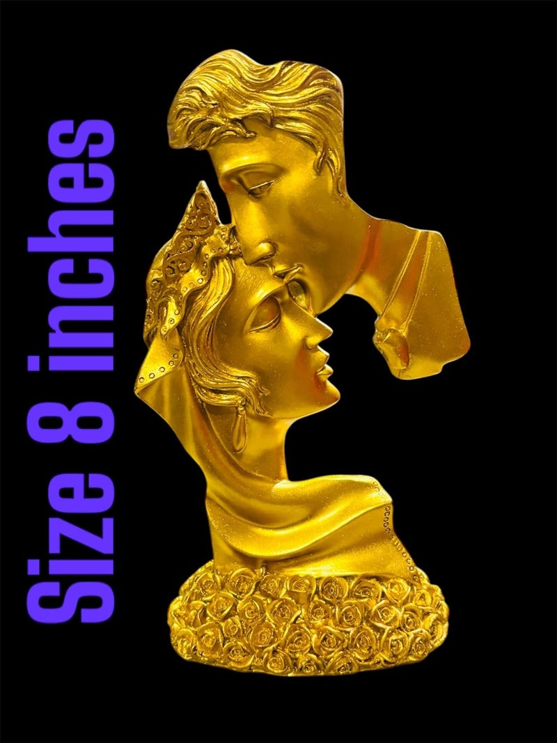 STARDOM MART STARDOM MART Wedding Anniversary Couple Figurines Couple Statue Creative Kiss Sculpture Abstract Art Couple Sculpture Resin Statue Used for Home Decoration Gift  - Image 3