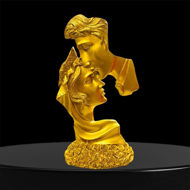 STARDOM MART STARDOM MART Wedding Anniversary Couple Figurines Couple Statue Creative Kiss Sculpture Abstract Art Couple Sculpture Resin Statue Used for Home Decoration Gift  - Image 2