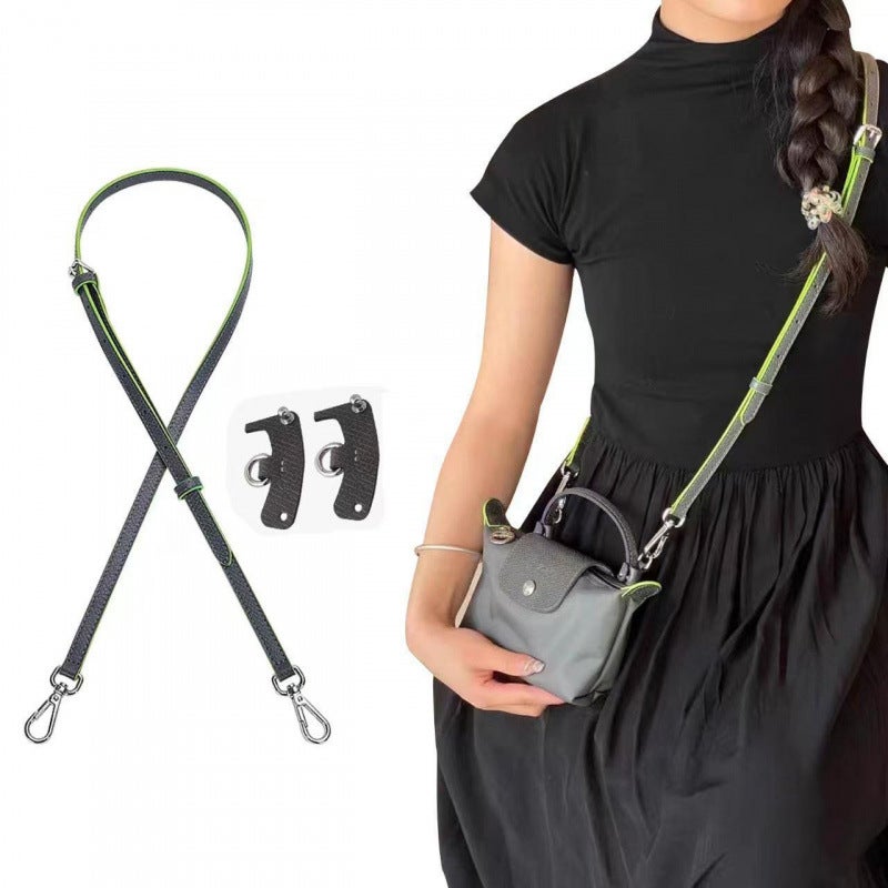 Punch-Free Leather Buckle Retrofit Strap Hardware Accessories Longxiang Mini Bag Shoulder Strap Dumpling Bag Crossbody Bag Strap - Image 2