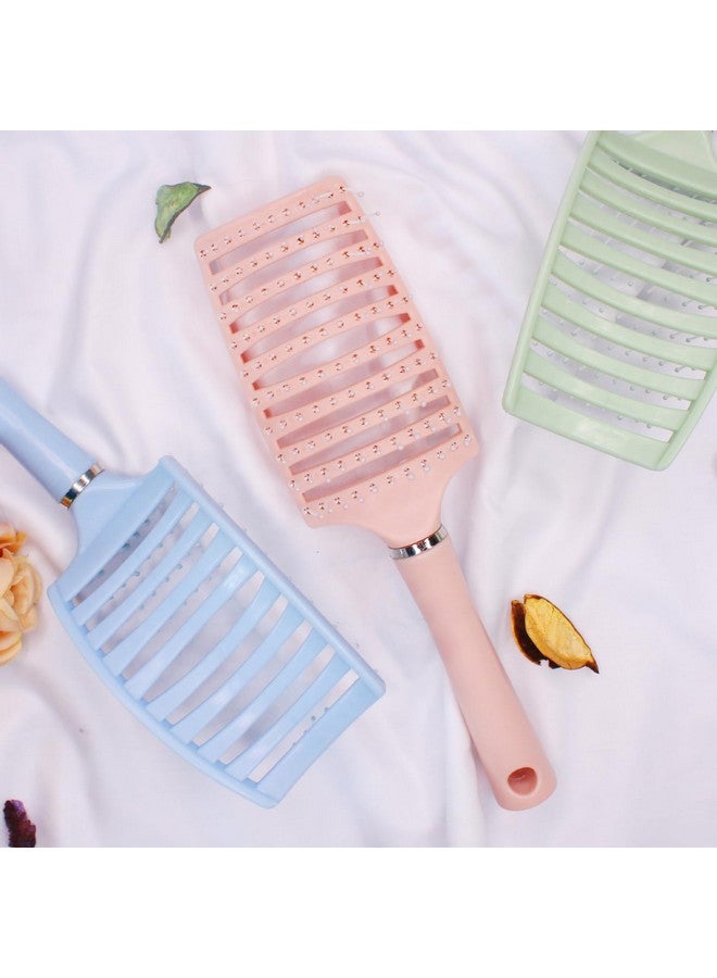 بوكسو مشط تدليك فروة الرأس من BOXO لفك تشابك الشعر المجعد وفرشاة تصفيف الشعر في الصالونات - قطعة واحدة (متعدد الألوان) (مشط 202) - Image 3