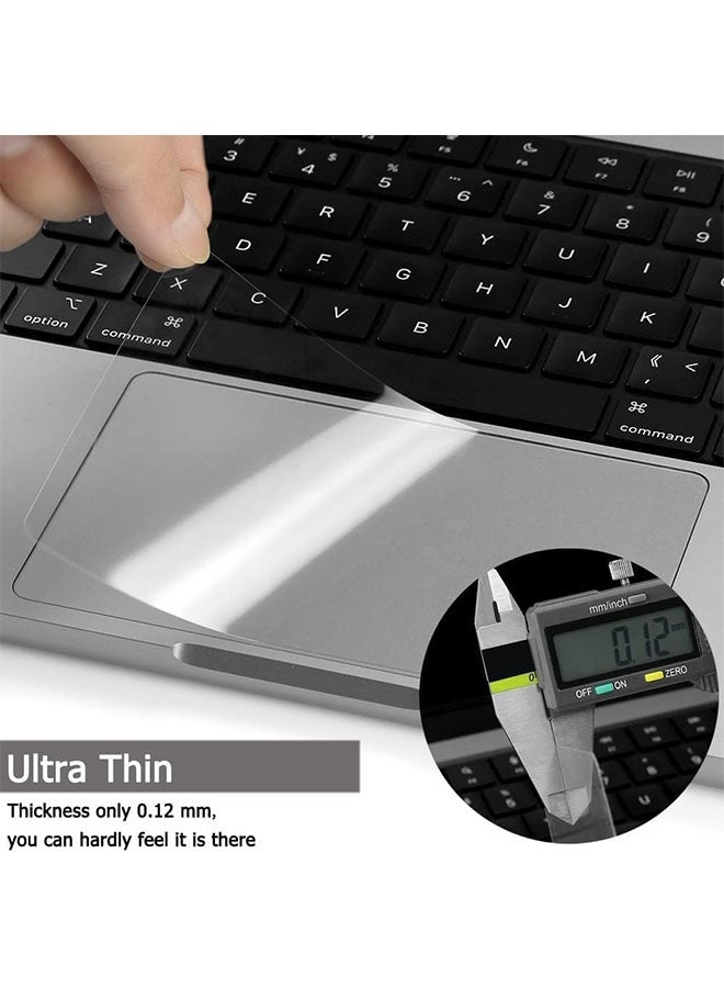 غطاء حماية لشاشة اللمس، مضاد للتعرق، مضاد لبصمات الأصابع، غطاء حماية للوحة التتبع من مادة TPU لجهاز MacBook Air A2179/A2337 (13 بوصة، عبوة من 4 قطع) - Image 2