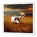 3DROSE 3dRose ht_62229_3 A Texas Longhorn Iron on Heat Transfer for White Material, 10 by 10-Inch  - Image 2