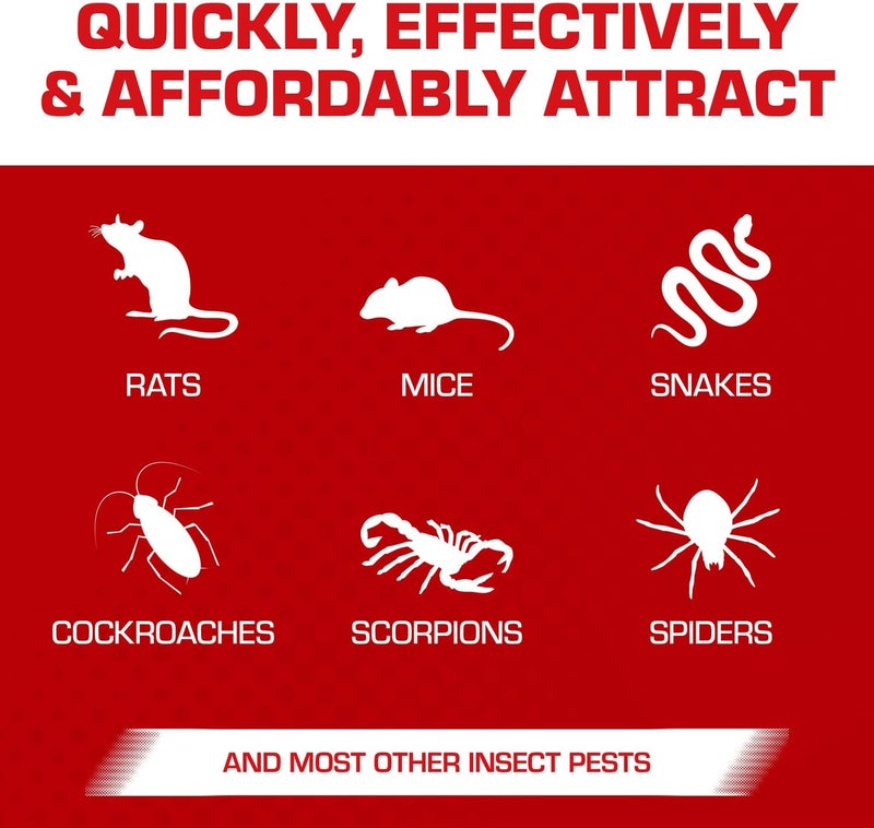 TOMCAT Super Hold Glue Traps Rat Size for Rats, Mice, Snakes, Cockroaches, Spiders, and Scorpions, Ready-To-Use, 2 Traps - Image 3