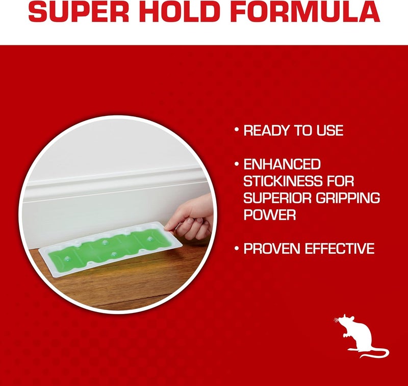 TOMCAT Super Hold Glue Traps Rat Size for Rats, Mice, Snakes, Cockroaches, Spiders, and Scorpions, Ready-To-Use, 2 Traps - Image 2