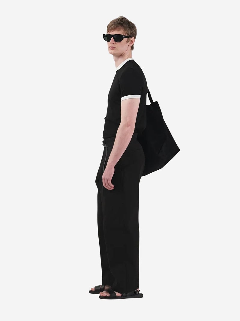 GIESTO Basic Crew Neck T-Shirt with Contrast Binding - Image 2