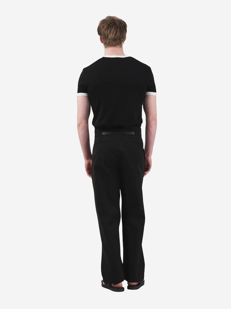 GIESTO Basic Crew Neck T-Shirt with Contrast Binding - Image 3