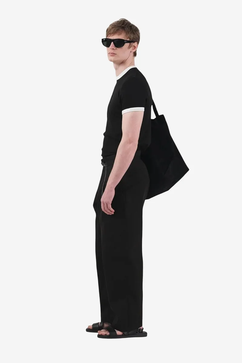 جيستو GIESTO Basic Crew Neck T-Shirt with Contrast Binding