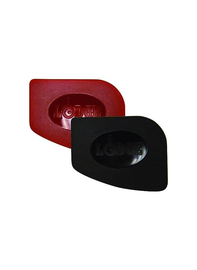LODGE Lodge Scraperpkmpk Handheld Cast Iron 2 Pieces Pan Scrapers, Red/Blackpolycarbonate, 1 Pack  - Image 2