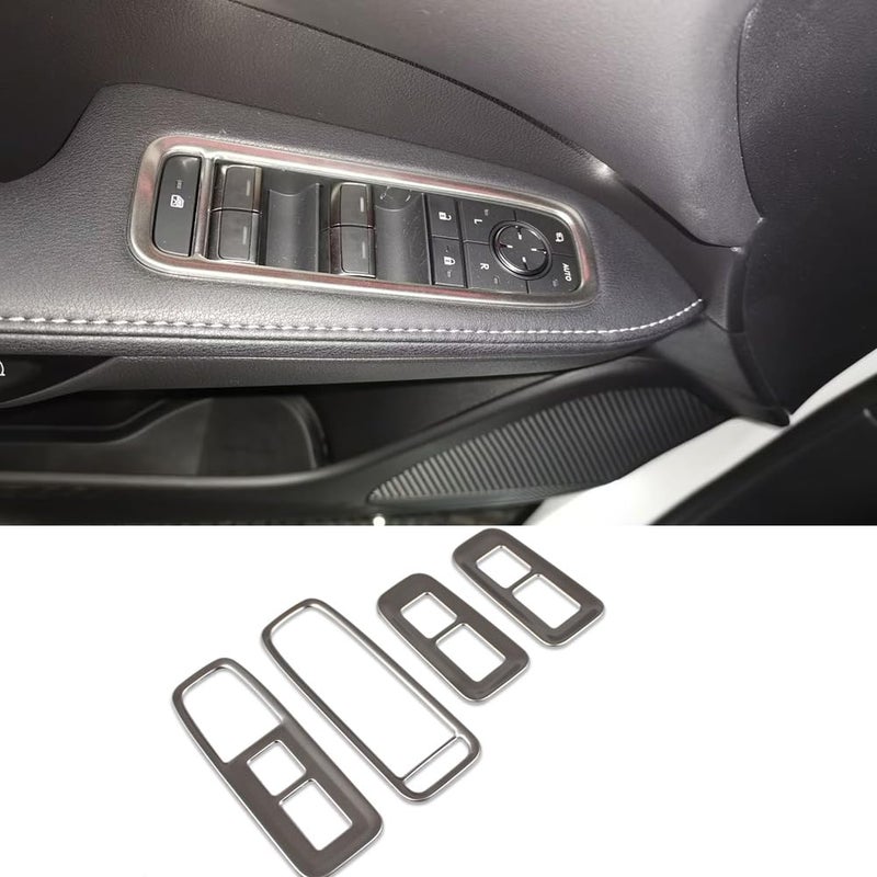 Beautost Fit for Lexus RX RX350 RX350h RX500h F SportTX TX350 TX500h TX550H 2023 2024 2025 2026 Interior Window Switch Console Panel Cover Trims Matte - Image 2