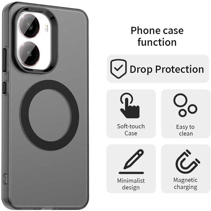 Mingwei Case For Xiaomi Poco X7 Pro 5G Clear Soft Tpu Shock Absorption Slim Lightweight Shockproof Cover Hybrid Protective Case Black, Poco X7 Pro - Image 3