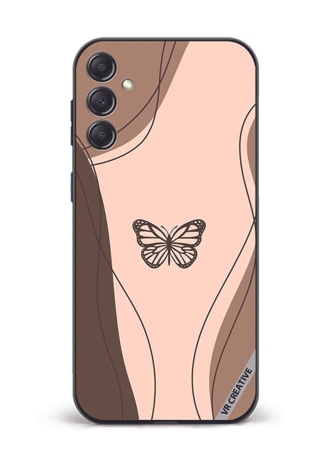 VR CREATIVE Protective Case Cover For Samsung Galaxy A34 Butterfly Design Multicolour - Image 1