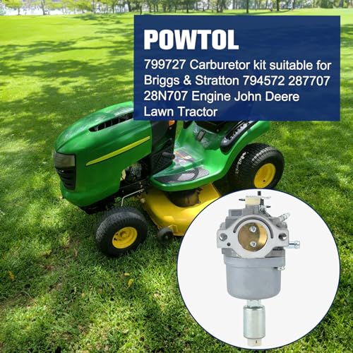 Powtol 594593 31C707 Carburetor for BS 17.5hp 793224 791858 791888 792358 792171 794572 698620 697190 697141 590400 31G777 31N707 31P677 31P777 - Image 2