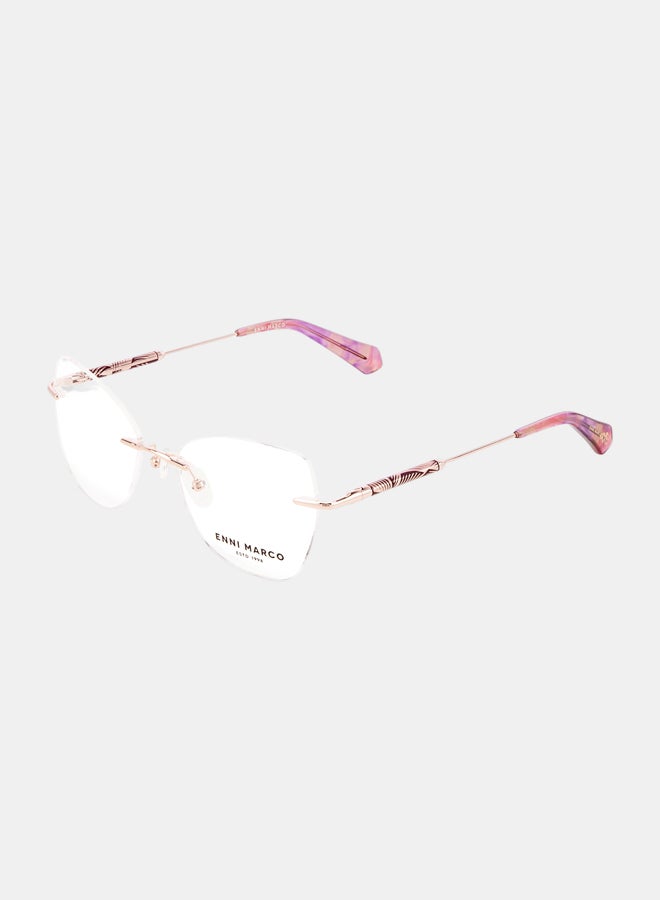 ENNI MARCO 🇮🇹 Cat Eye ( Made in Italy ) Women Optical Frames Rimless