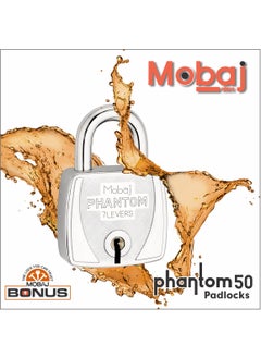 Mobaj Mobaj Phantom 50MM 7 Lever 3 Keys Padlock  - Image 3