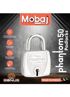 Mobaj Mobaj Phantom 50MM 7 Lever 3 Keys Padlock  - Image 2