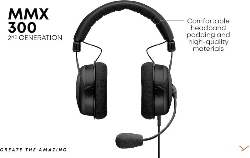Beyer Dynamic Beyerdynamic Mmx 300 (2Nd Generation) Premium Gaming Headset, Black, One Size, Wired - Image 4