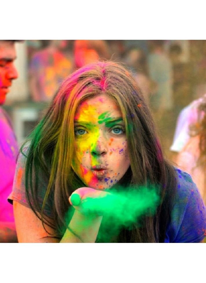 TOTA Pack of 10 Tota Holi colour and Gulal red colour for Holi party 80 g each  - Image 3
