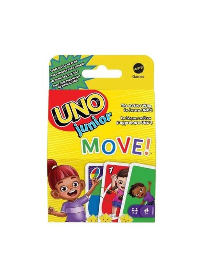 Mattel Games لعبة بطاقات أونو جونيور موف - Image 3