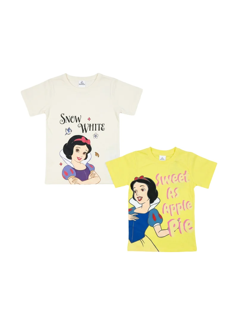 Disney Disney Snow White Toddler Girls Graphic Printed T-Shirt (Pack of 2)