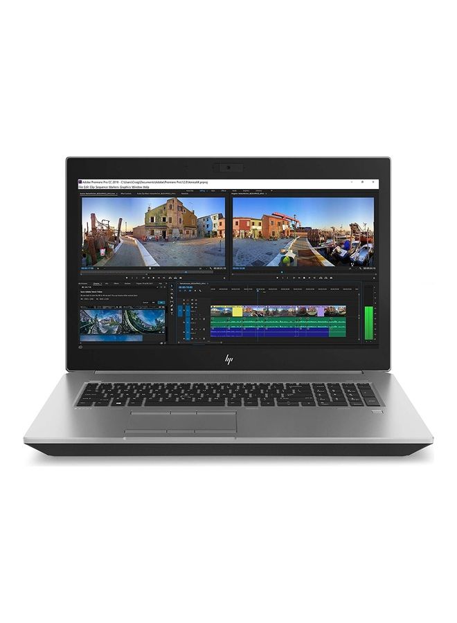 HP ZBook 17 G5 VR Laptop With 17.3-Inch Display, Core i7-8750H Processer/8GB RAM/256GB SSD/Intel UHD Graphics English Turbo Silver - Image 1