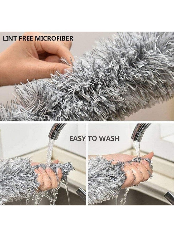 Kmils Bendable & 100 inches Extendable Feather Duster, Dust Cleaner for Home Cleaning, Microfiber Duster for Home Cleaning, Fan Cleaning Brush, Ceiling Fan Cleaner and Duster - Image 4