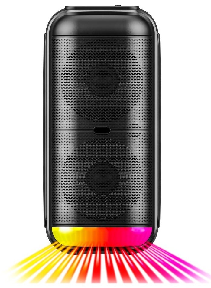 Denx 1200W extremely large outdoor Bluetooth speaker with dual 6-inch horn subwoofers and microphone - Image 2