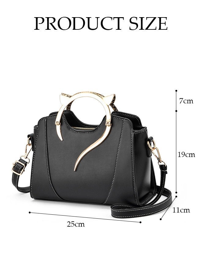 DUNISO Fashion Handbag with Removable Shoulder Strap Top Handle for Women Ladies Elegant Shoulder Crossbody Bag for Office Travel Daily Bag - Image 2