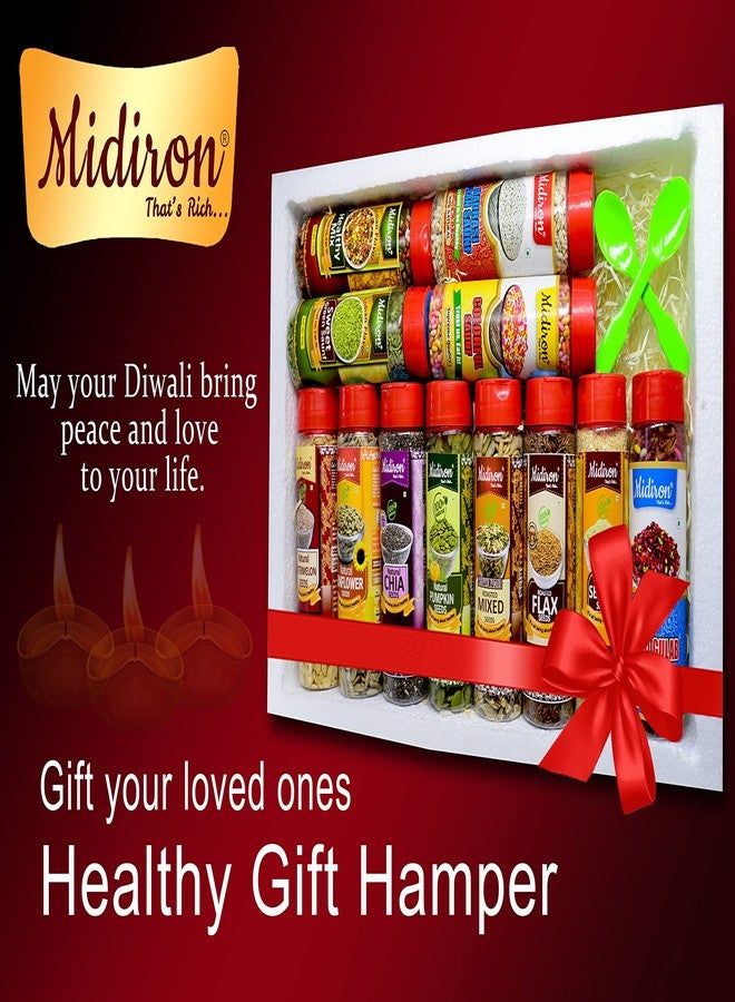 Midiron Diwali Gift Hamper with Healthy Seed and Healthy Mukhwas for family & Employees| Diwali Gift| Healthy Gift Hamper| Healthy Seed Mix - Image 2