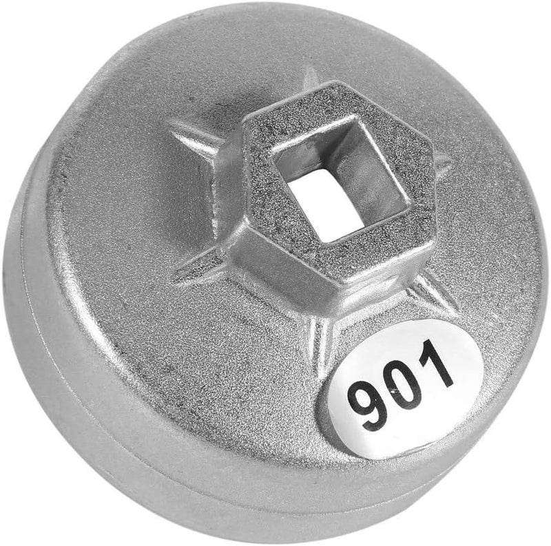 Keenso 65mm 14 Flutes oil filter wrench Silver Car Socket Remover Tool For A8 - Image 4
