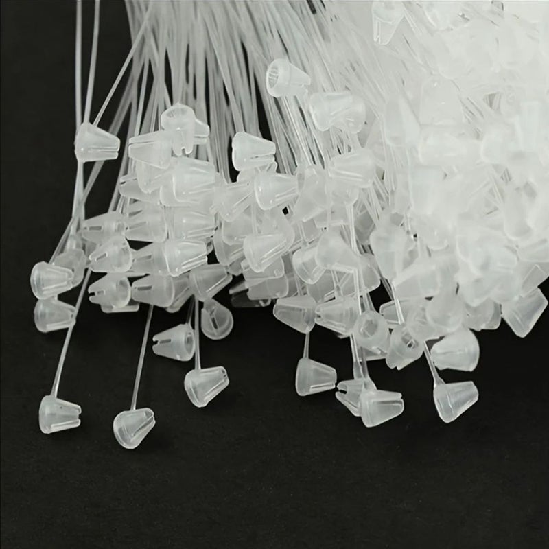 Black 1000 Transparent Plastic Clips for Clothing Labels Easy To Read - Image 4