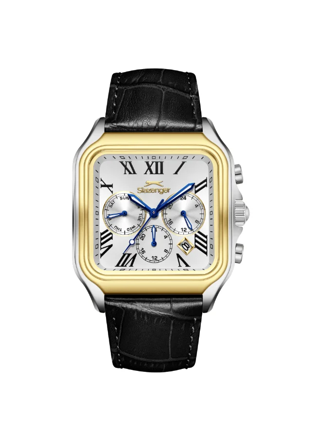 Slazenger Men's Leather Multifunction Watch SL.9.2548.2.02 - 40x50 mm