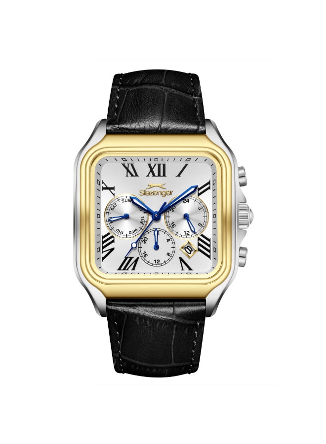 سلازنجر ساعة رجالية جلدية متعددة الوظائف - Image 1