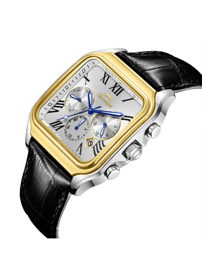 Slazenger Men's Leather Multifunction Watch SL.9.2548.2.02 - 40x50 mm