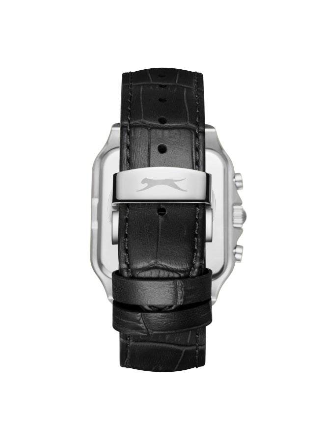 سلازنجر ساعة رجالية جلدية متعددة الوظائف - Image 4