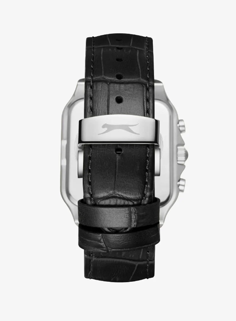 Slazenger white Men's Leather Multifunction Watch SL.9.2548.2.02 - 40x50 mm for Men | Best Price UAE