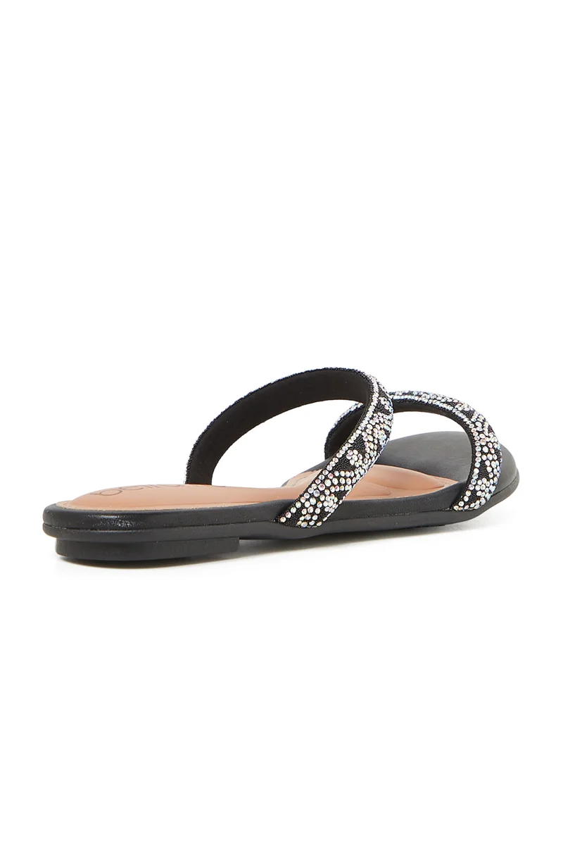 Beira Rio  BEIRA RIO Flat Sandals for Ladies – AURORA Sandals with Slip On | Comfortable PU Upper & TPR Sole for Women | Best Price UAE