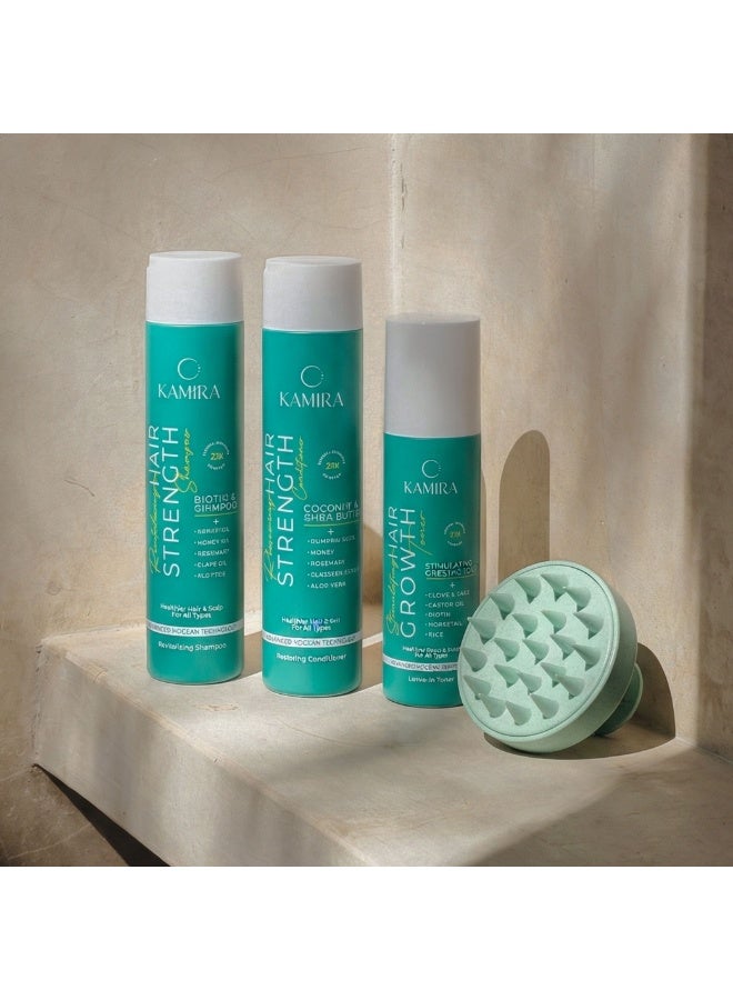 KAMIRA TRIO Hair Care Set ( Free Scalp Massager ) | Herbal Hair Repair Trio – 21 Natural Ingredients for Stronger, Healthier Hair - Image 1