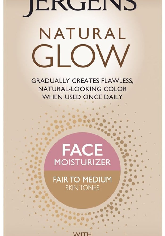 Jergens Natural Glow Face Daily Moisturizer SPF 20 for Fair to Medium Skin Tones - 2 oz - Image 1