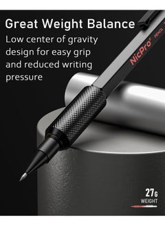 Nicpro 27Pcs Art Mechanical Pencil Set In Case, Metal Drafting Pencil 0.5, 0.7, 0.9 Mm & 2Mm With 13 Tube Lead Refills(4B 2B Hb 2H 4H Colors) Weatherproof Barrel For Outdoor Writing Drawing Sketching  - Image 3