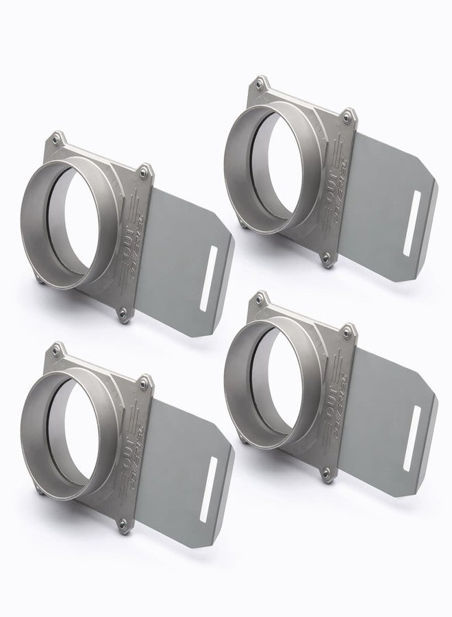 باورتيك بوابة انفجار POWERTEC 70326-P4 مقاس 4 بوصات، مزودة بمانع انسداد ومانع تسرب هواء لجمع الغبار، عبوة من 4 قطع - Image 1